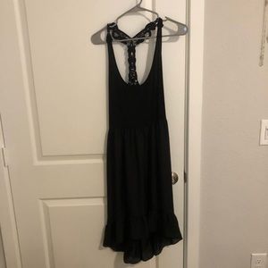 Anthropologie black midi dress